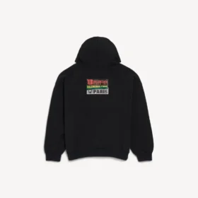 Men’s bumper stickers medium fit hoodie in black