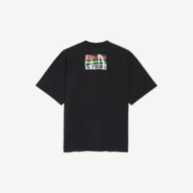 Men’s bumper stickers medium fit t-shirt in black