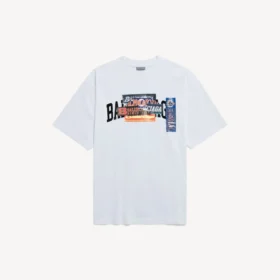 Men’s bumper stickers medium fit t-shirt in white