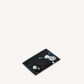 Men’s cash card holder in black/multicolor
