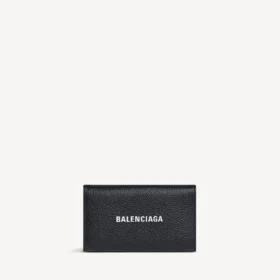Men’s cash keycase with split ring in black