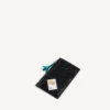 Men’s cash large long coin and card holder in black/multicolor