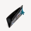 Men’s cash large long coin and card holder in black/multicolor