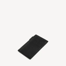 Men’s cash long coin and card holder in black