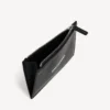 Men’s cash long coin and card holder in black