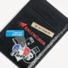 Men’s cash magnet card holder in black/multicolor