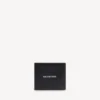 Men’s cash square folded coin wallet in black