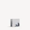 Men’s cash square folded coin wallet in light grey