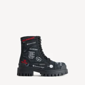 Men’s combat strike boot in black