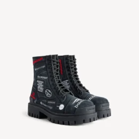 Men’s combat strike boot in black