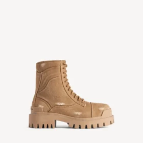 Men’s combat strike boot in brown