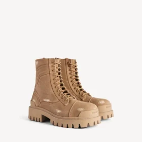 Men’s combat strike boot in brown