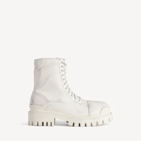 Men’s combat strike boot in white