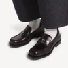 Men’s comfy loafer in dark burgundy