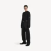 Men’s crewneck sweater in black