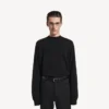 Men’s crewneck sweater in black