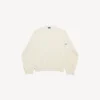 Men’s crewneck sweater in cream