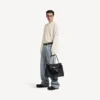 Men’s crewneck sweater in cream