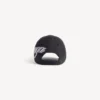 Men’s cursive cap in washed black