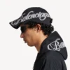 Men’s cursive cap in washed black