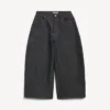Men’s curved jeans in raw indigo