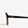 Men’s daily pilot sunglasses in black/yellow