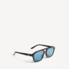 Men’s daily pilot sunglasses in dark caramel havana
