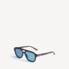 Men’s daily pilot sunglasses in dark caramel havana