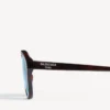 Men’s daily pilot sunglasses in dark caramel havana