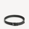 Men’s debossed logo belt in black Men’s debossed logo belt in black