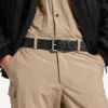 Men’s debossed logo belt in black Men’s debossed logo belt in black