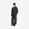 Men’s denim hooded jacket in raw indigo Men’s denim hooded jacket in raw indigo