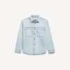 Men’s denim long sleeve shirt in light blue Men’s denim long sleeve shirt in light blue