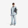 Men’s denim long sleeve shirt in light blue Men’s denim long sleeve shirt in light blue