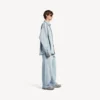 Men’s denim long sleeve shirt in light blue Men’s denim long sleeve shirt in light blue