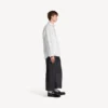 Men’s denim long sleeve shirt in white Men’s denim long sleeve shirt in white