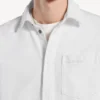 Men’s denim long sleeve shirt in white Men’s denim long sleeve shirt in white