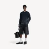 Men’s denim stay press shorts in black