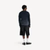Men’s denim stay press shorts in black