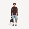 Men’s denim stay press shorts in bleach light bleu Men’s denim stay press shorts in bleach light bleu
