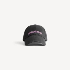 Men’s diy balenciaga back cap in black