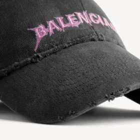 Men’s diy balenciaga back cap in black