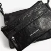 Men’s explorer double pouch messenger bag in black Men’s explorer double pouch messenger bag in black