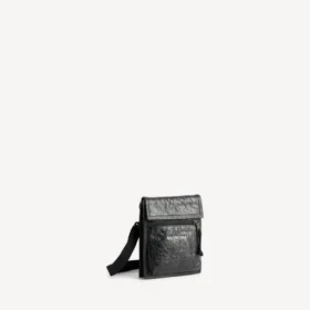 Men’s explorer pouch with strap small in black