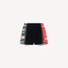 Men’s extreme tie dye regular fit bermuda in black