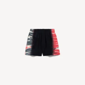 Men’s extreme tie dye regular fit bermuda in black