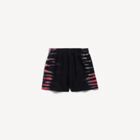 Men’s extreme tie dye regular fit bermuda in black