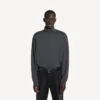 Men’s half-zip sweater in grey