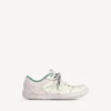 Men’s hamptons medium worn-out sneaker in beige/green