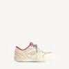 Men’s hamptons medium worn-out sneaker in off white/red Men’s hamptons medium worn-out sneaker in off white/red